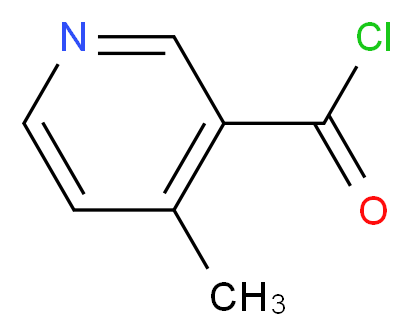 4-methylpyridine-3-carbonyl chloride_分子结构_CAS_155136-54-2