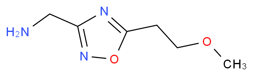 1-[5-(2-methoxyethyl)-1,2,4-oxadiazol-3-yl]methanamine_分子结构_CAS_1177276-77-5)