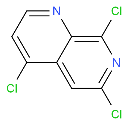 4,6,8-trichloro-1,7-naphthyridine_分子结构_CAS_931100-02-6