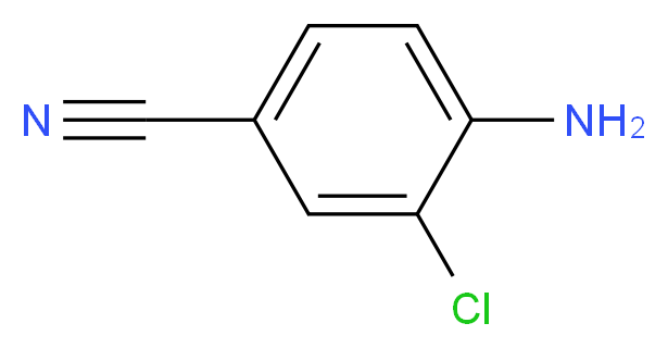 4-Amino-3-chlorobenzonitrile_分子结构_CAS_21803-75-8)