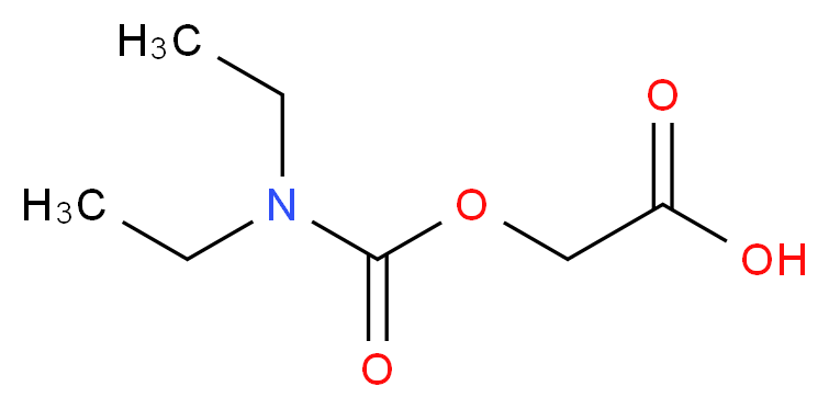 2-[(diethylcarbamoyl)oxy]acetic acid_分子结构_CAS_772312-49-9