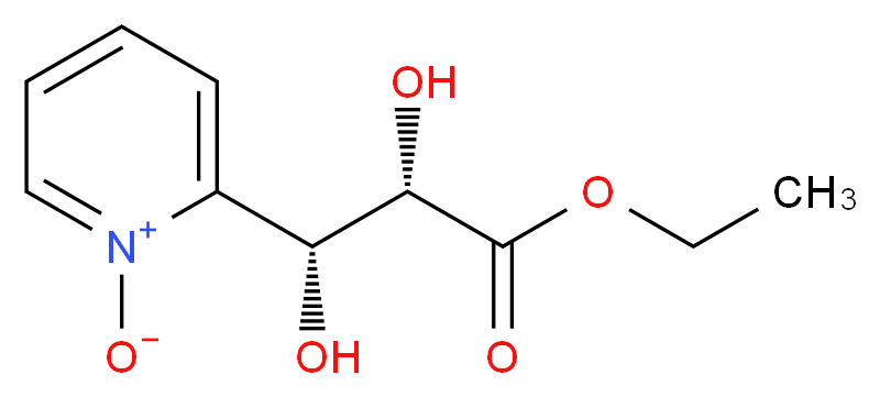 2-[(1R,2S)-3-ethoxy-1,2-dihydroxy-3-oxopropyl]pyridin-1-ium-1-olate_分子结构_CAS_529474-73-5