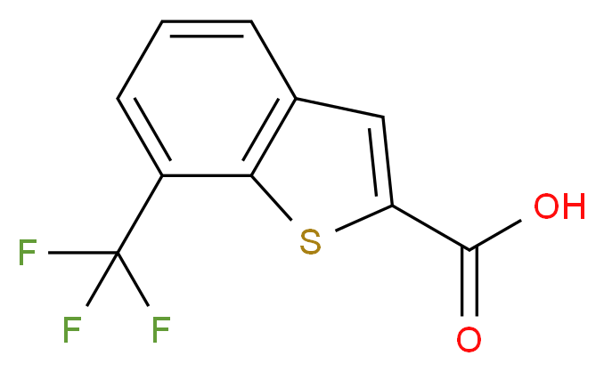 7-(Trifluoromethyl)benzo[b]thiophene-2-carboxylic acid_分子结构_CAS_)