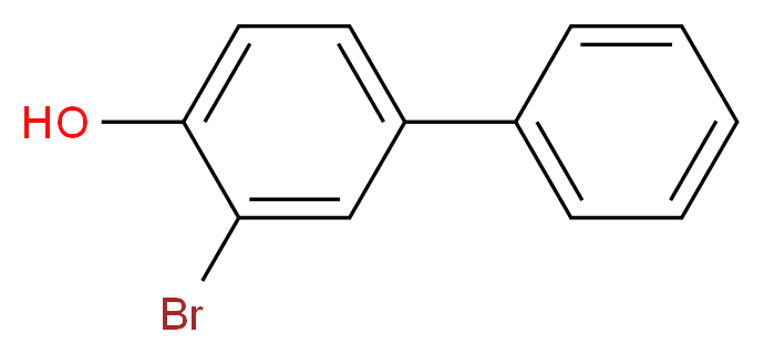2-bromo-4-phenylphenol_分子结构_CAS_92-03-5