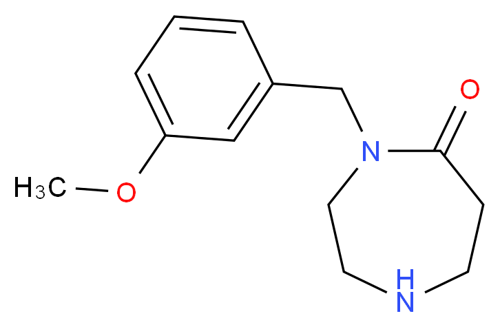 4-(3-Methoxybenzyl)-1,4-diazepan-5-one_分子结构_CAS_)