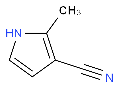 2-methyl-1H-pyrrole-3-carbonitrile_分子结构_CAS_26187-27-9