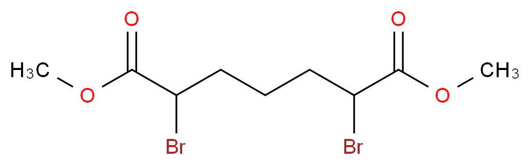 1,7-dimethyl 2,6-dibromoheptanedioate_分子结构_CAS_868-73-5