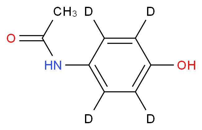 Acetaminophen-d4_分子结构_CAS_64315-36-2)