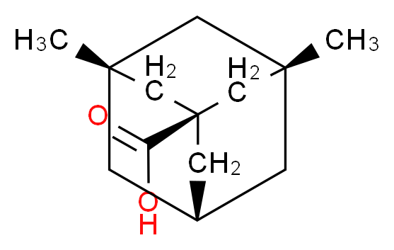 (1r,3R,5S,7r)-3,5-dimethyladamantane-1-carboxylic acid_分子结构_CAS_14670-94-1