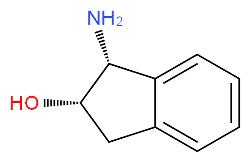 (1R,2S)-1-AMino-2,3-dihydro-1H-inden-2-ol_分子结构_CAS_136030-00-7)