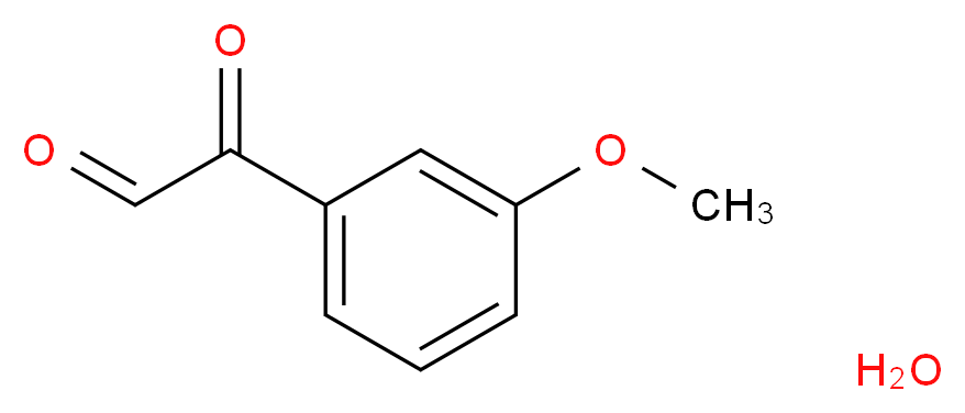 3-甲氧基苯基乙二醛 水合物_分子结构_CAS_32025-65-3)