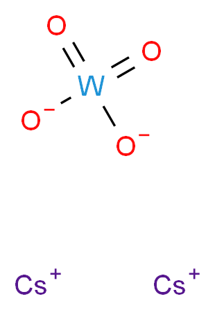 dicaesium(1+) ion dioxotungstenbis(olate)_分子结构_CAS_13587-19-4