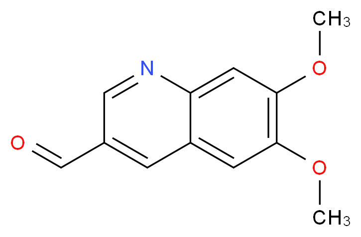 6,7-dimethoxyquinoline-3-carbaldehyde_分子结构_CAS_95395-21-4