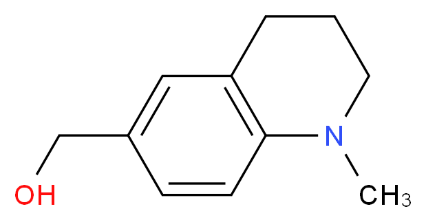 (1-methyl-1,2,3,4-tetrahydroquinolin-6-yl)methanol_分子结构_CAS_68031-99-2