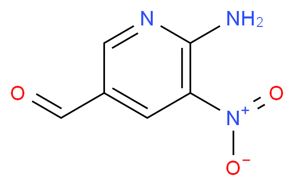 6-amino-5-nitropyridine-3-carbaldehyde_分子结构_CAS_146580-38-3