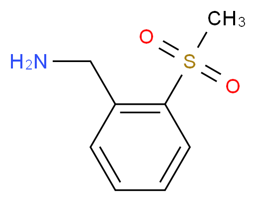 (2-methanesulfonylphenyl)methanamine_分子结构_CAS_410545-65-2