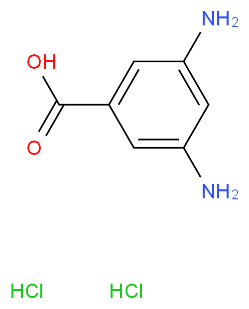 3,5-diaminobenzoic acid dihydrochloride_分子结构_CAS_618-56-4