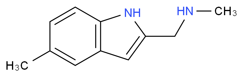 N-Methyl-1-(5-methyl-1H-indol-2-yl)-methanamine_分子结构_CAS_883538-47-4)