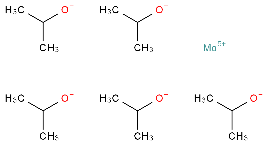 molybdenum(5+) ion pentakis(propan-2-olate)_分子结构_CAS_209733-38-0