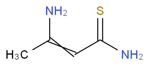 3-aminobut-2-enethioamide_分子结构_CAS_62069-87-8