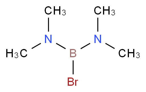 [bromo(dimethylamino)boranyl]dimethylamine_分子结构_CAS_6990-27-8