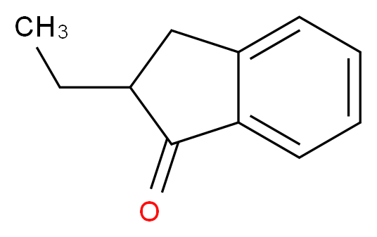 2-ethyl-2,3-dihydro-1H-inden-1-one_分子结构_CAS_22351-56-0