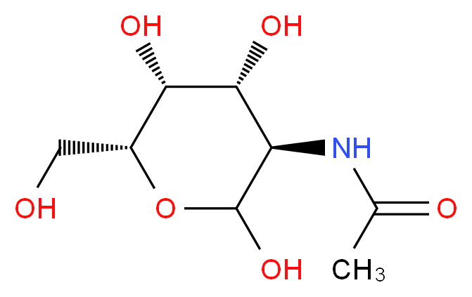 N-乙酰基-D-半乳糖胺_分子结构_CAS_1811-31-0)