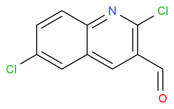 2,6-dichloroquinoline-3-carbaldehyde_分子结构_CAS_73568-41-9