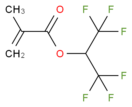 1,1,1,3,3,3-hexafluoropropan-2-yl 2-methylprop-2-enoate_分子结构_CAS_3063-94-3