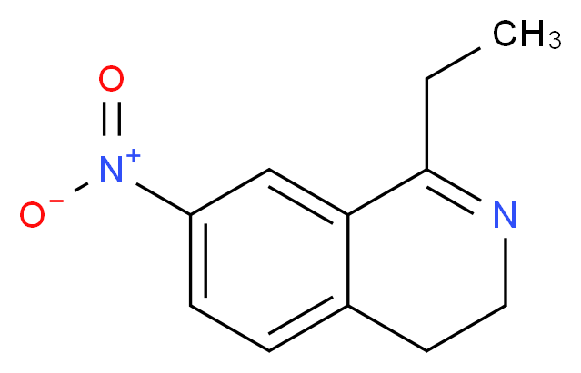 1-ethyl-7-nitro-3,4-dihydroisoquinoline_分子结构_CAS_731764-46-8