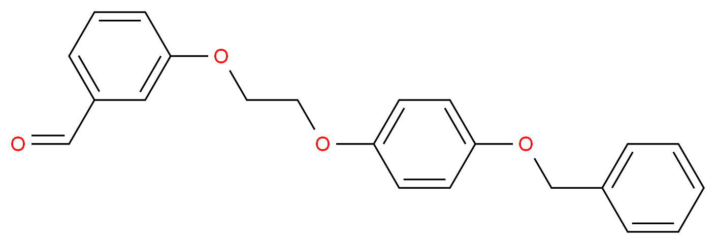 3-{2-[4-(Benzyloxy)phenoxy]-ethoxy}benzenecarbaldehyde_分子结构_CAS_)