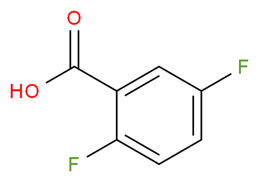 2,5-Difluorobenzoic acid_分子结构_CAS_2991-28-8)