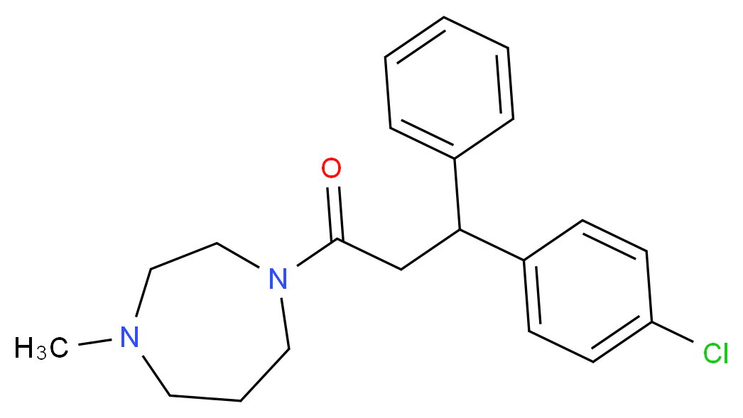 1-[3-(4-chlorophenyl)-3-phenylpropanoyl]-4-methyl-1,4-diazepane_分子结构_CAS_)