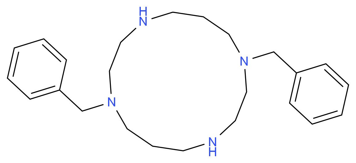 1,8-联苄基-1,4,8,11-四氮环十四烷_分子结构_CAS_214078-93-0)