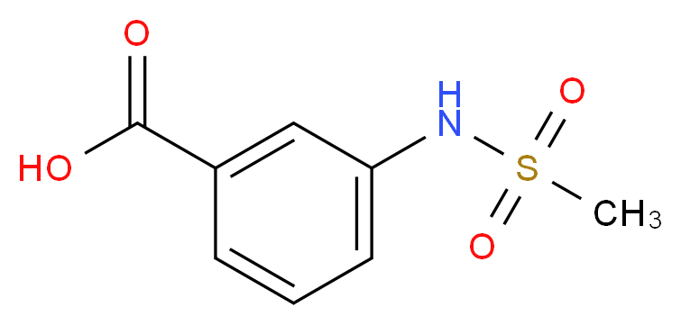 3-Methanesulfonylamino-benzoic acid_分子结构_CAS_28547-13-9)
