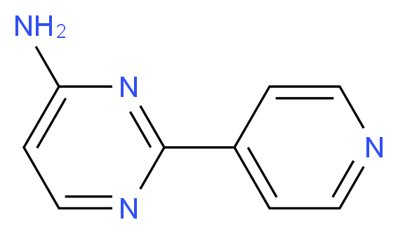 2-(pyridin-4-yl)pyrimidin-4-amine_分子结构_CAS_61310-29-0