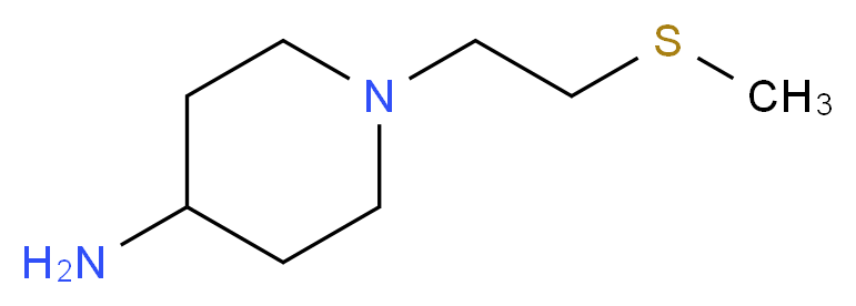 1-[2-(methylthio)ethyl]-4-piperidinamine_分子结构_CAS_1098624-58-8)