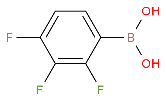 2,3,4-Trifluorobenzeneboronic acid_分子结构_CAS_226396-32-3)