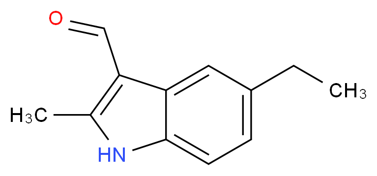 5-Ethyl-2-methyl-1H-indole-3-carbaldehyde_分子结构_CAS_876716-49-3)