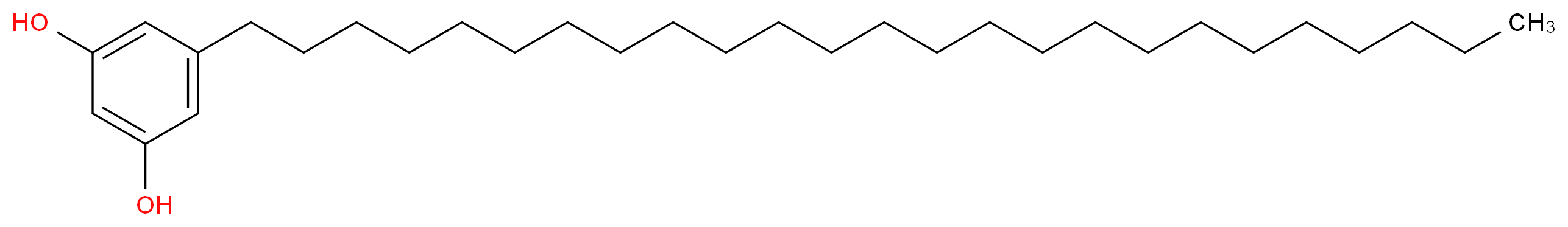 5-pentacosylbenzene-1,3-diol_分子结构_CAS_70110-61-1