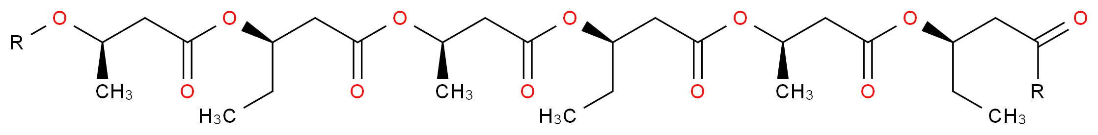 聚[（ R ）-3-羟基丁酸 co-（ R ），3-羟基缬草酸]_分子结构_CAS_92267-82-8)