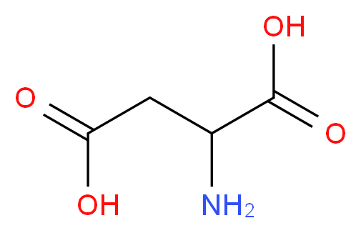 2-aminobutanedioic acid_分子结构_CAS_617-45-8