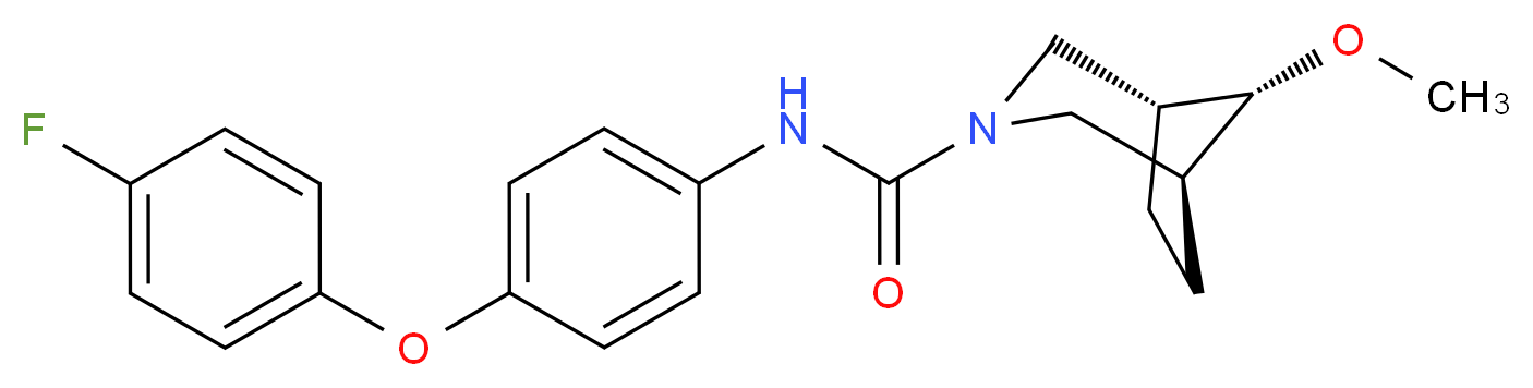 (8-syn)-N-[4-(4-fluorophenoxy)phenyl]-8-methoxy-3-azabicyclo[3.2.1]octane-3-carboxamide_分子结构_CAS_)