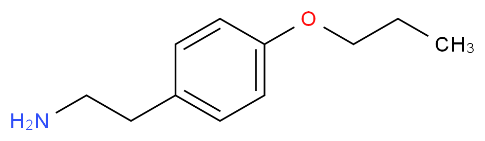2-(4-propoxyphenyl)ethan-1-amine_分子结构_CAS_57224-67-6