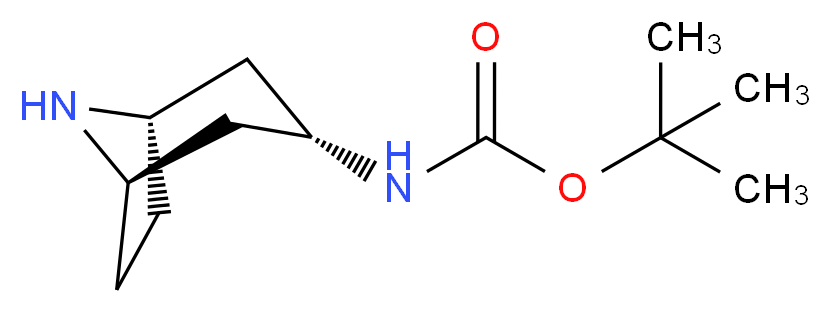 tert-butyl N-[(1R,3S,5S)-8-azabicyclo[3.2.1]octan-3-yl]carbamate_分子结构_CAS_132234-69-6