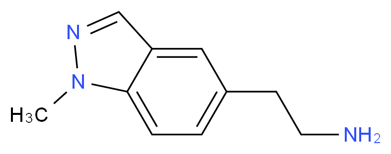 5-(2-Aminoethyl)-1-methyl-1H-indazole_分子结构_CAS_1130309-67-9)