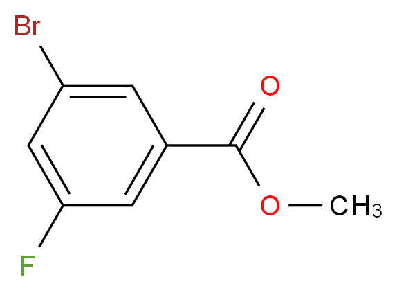 3-溴-5-氟苯甲酸甲酯_分子结构_CAS_334792-52-8)