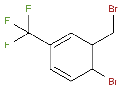 2-Bromo-5-(trifluoromethyl)benzyl bromide_分子结构_CAS_886496-63-5)