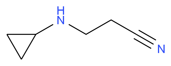 3-(3-Cyclopropylamino)propionitrile_分子结构_CAS_58196-47-7)