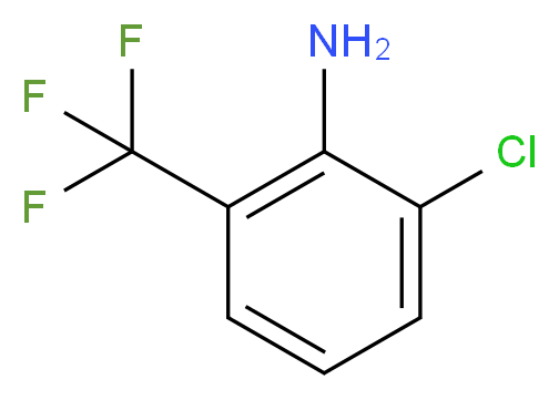 2-chloro-6-(trifluoromethyl)aniline_分子结构_CAS_433-94-3